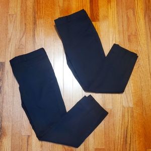 Banana Republic Size 8 Sloan Fit Ankle Black Dress Pants